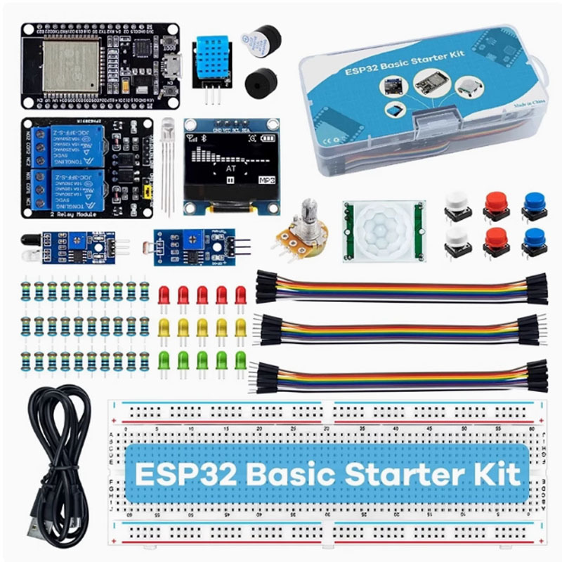 Diy Electronics Project Kit - WLAN-Modul-Bausatz, Komplettes Starter-Zubehörset, Perfekt für Elektronik-Lernprojekte